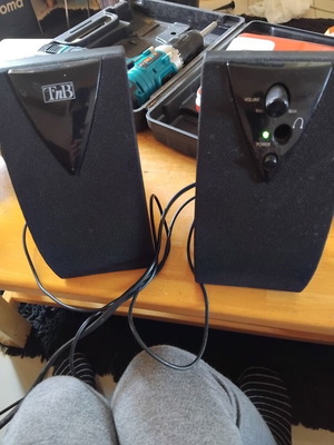 TnB PC speakers like new with aux cable