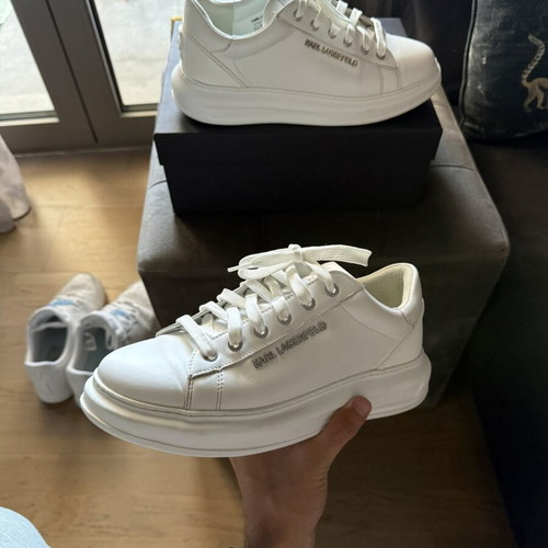 Karl Lagerfeld sneakers, white, wide fit, size 42