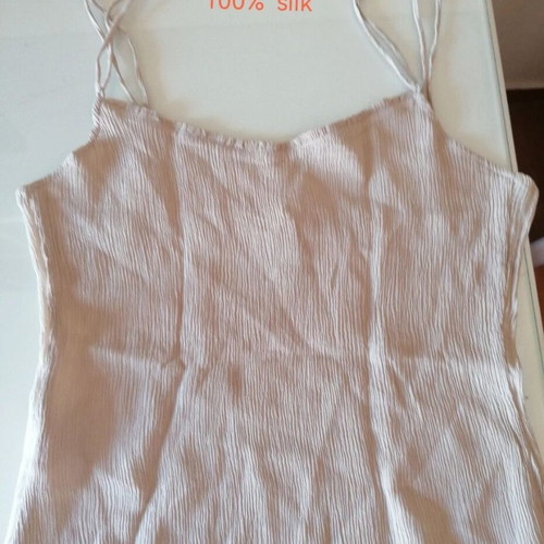 MNG silk top Mango new, beige, size M