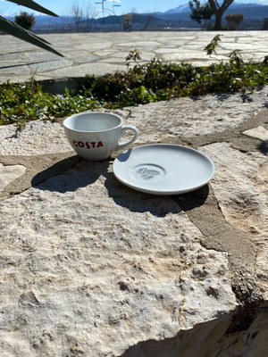 Costa Coffee cups and saucers new, set of 24 pieces
