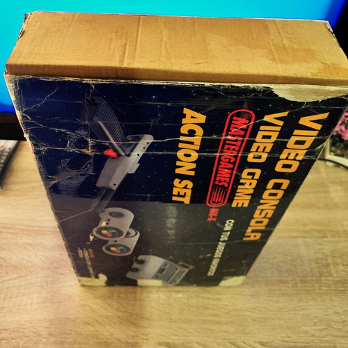 Retro game console used, complete with cartridge and controller