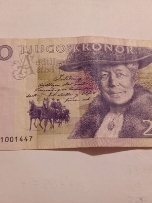 Sweden 20 Kronor banknote used
