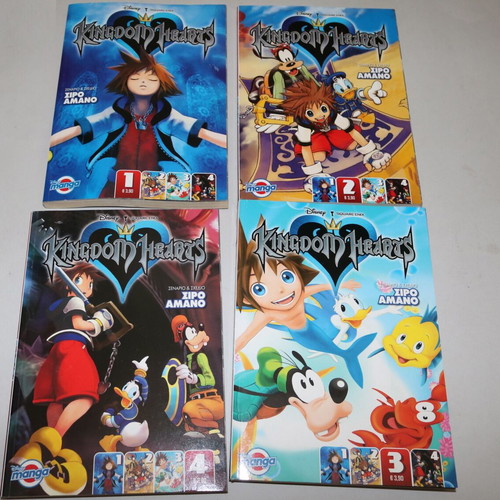 Kingdom Hearts manga volumes 1, 2, 3, 4 Disney comic in Greek