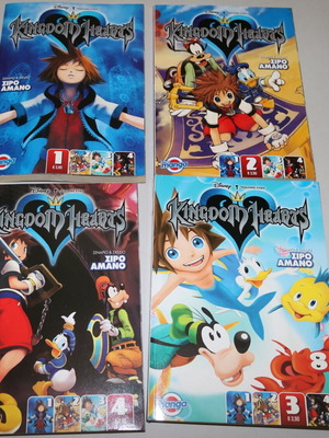 Kingdom Hearts manga volumes 1, 2, 3, 4 Disney comic in Greek