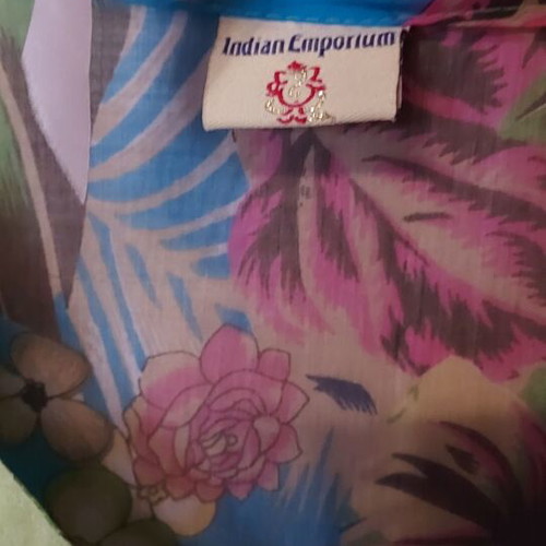 Indian kaftan transparent, one size, multicolor, in very good condition