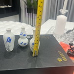 Miniature ceramic set of three vases like new