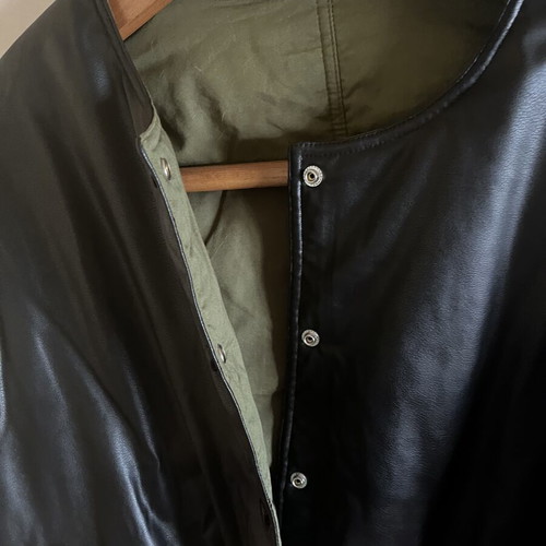 H&M reversible bomber jacket XXL, black and dark green