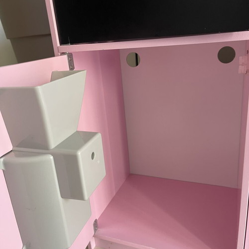Costway wooden play kitchen used with 68 accessories