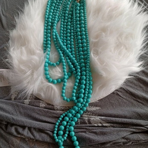 Necklace with turquoise stones new