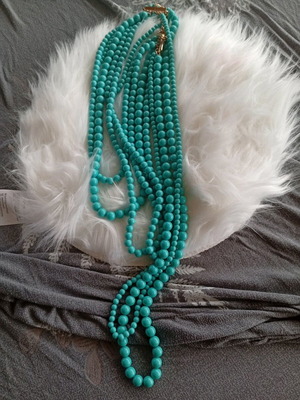 Necklace with turquoise stones new