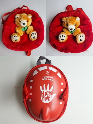 Children's shoulder bags like new, set of 3, red color