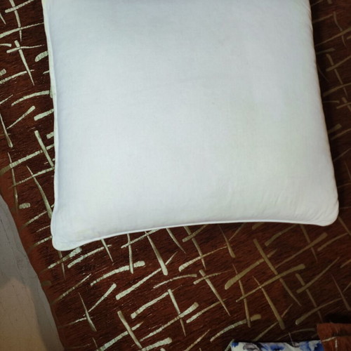 IKEA Large Decorative Pillow 65x65 cm used, white off-white fabric