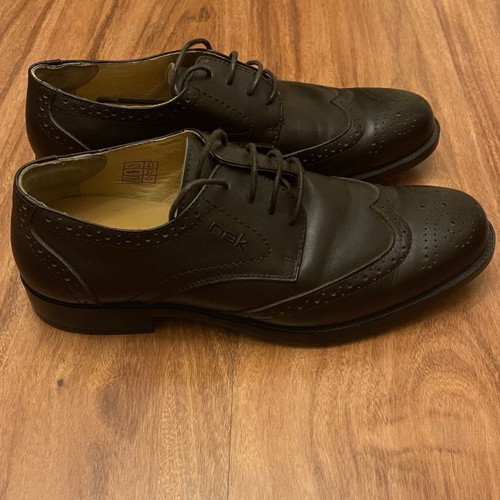 Nak leather shoes brown used, size 42