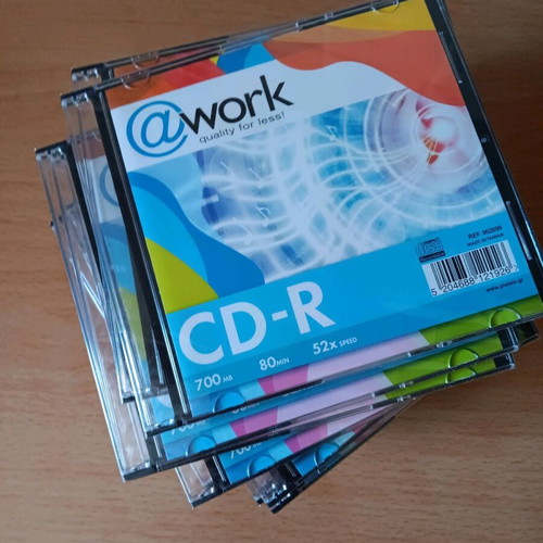 CD-R pack of 20 new @work, 700 MB, 80 min, 52x speed