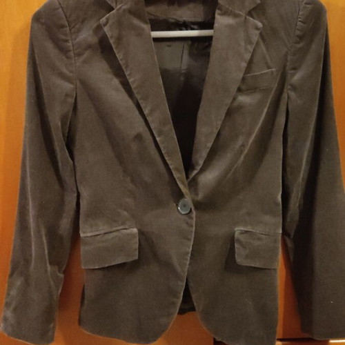 Zara velvet cardigan used, oil color