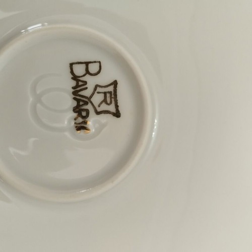 Retsch & Co Bavaria porcelain decorative plate 27.2 cm used, cracked