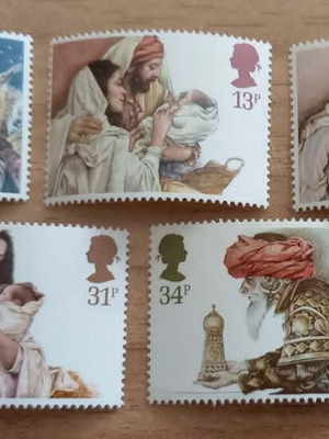 England 1984 Christmas stamp set new