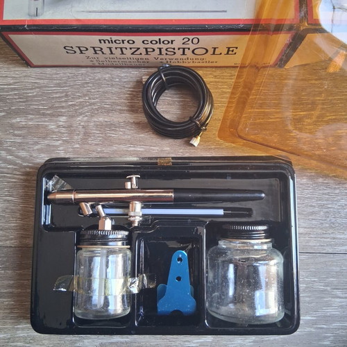 Spritzpistole airbrush kit unused, made in Taiwan