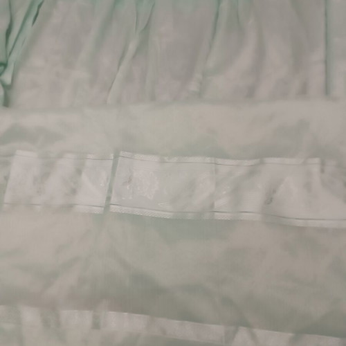 Curtain with Shirring in Turquoise Like New, 4m Width