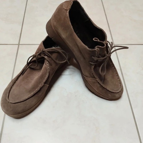Marila brown suede moccasin loafers, size 37