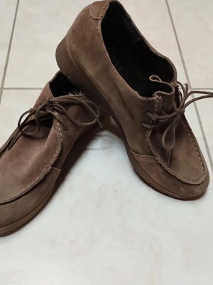 Marila brown suede moccasin loafers, size 37