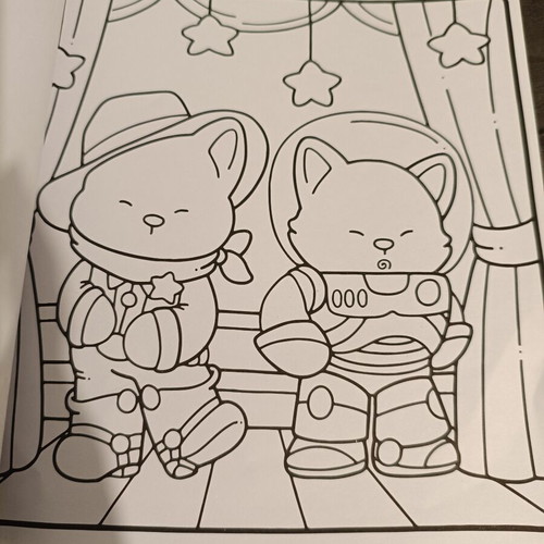 Colouring Book Fuzzy Meowvies 2 like new