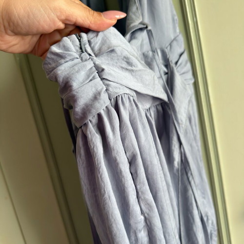 Maxi dress with leg slit like new, turquoise and silver