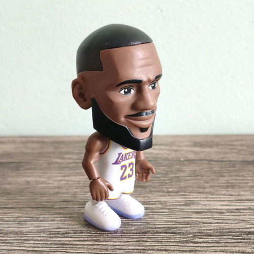LeBron James LA Lakers collectible mini figure used authentic