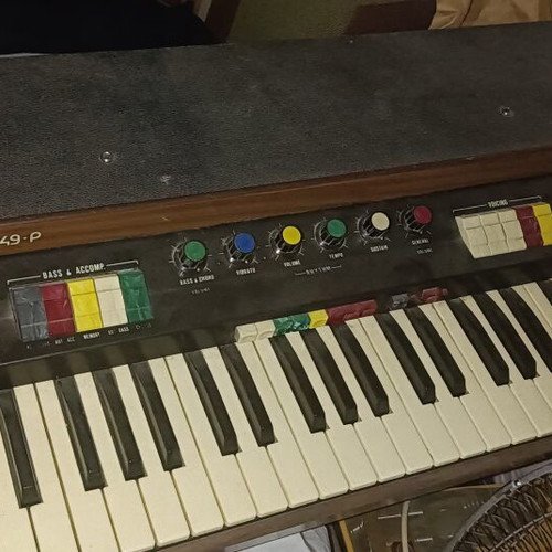 Jen Brio-49 Armonium used, 49 keys, rhythm machine, Italy 1970