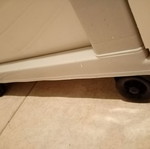 Plastic drawer unit with 4 drawers and wheels