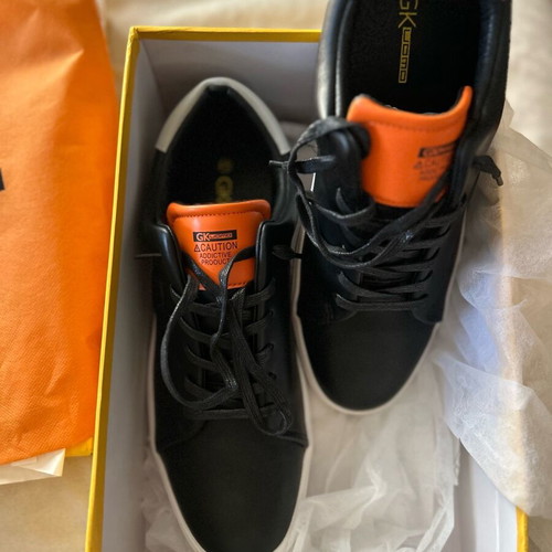 Gianna Kazakou sneakers new, size 45, black and orange