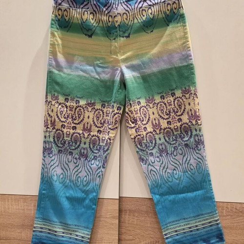 Aigner cotton high-waist cropped pants like new, multicolor, size S-M