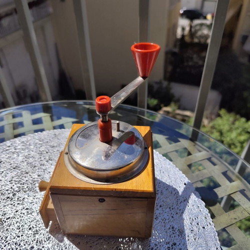 DomGos Vintage Coffee Mill used, Polish manual grinder