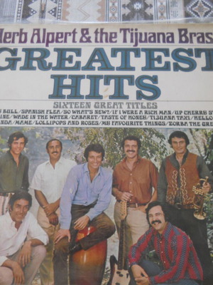 Herb Alpert & The Tijuana Brass Greatest Hits LP used, jazz