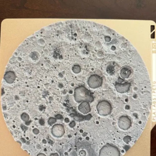 3D Printed Moon Surface Puzzle new