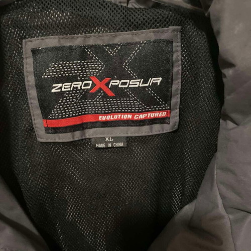 Zero Xposur jacket used, size XL, black and gray