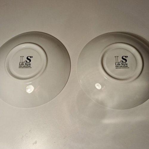 Porcelain saucers set of 2, 13.5 cm, new