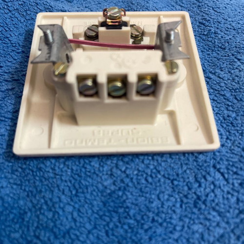 Single switch and socket bakelite external Greek made 1970
