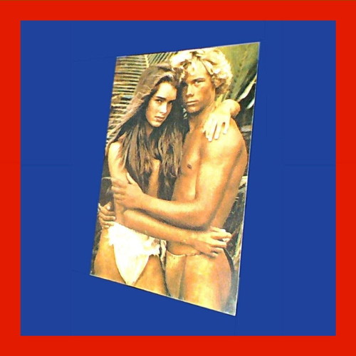 The Blue Lagoon movie card new, vintage promotional
