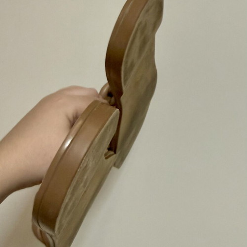 Stradivarius flat beige nude sandals mules like new, size 37
