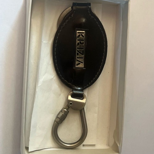Krizia Keychain Key Wallet Like New Brown Leather