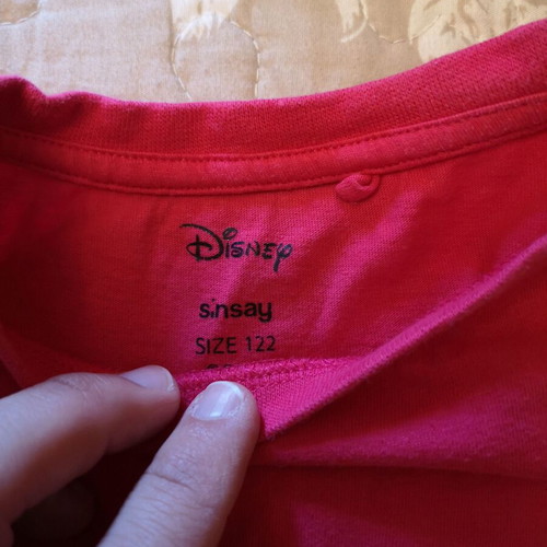 Sinsay Disney Girls' T-shirt 122 cm red used