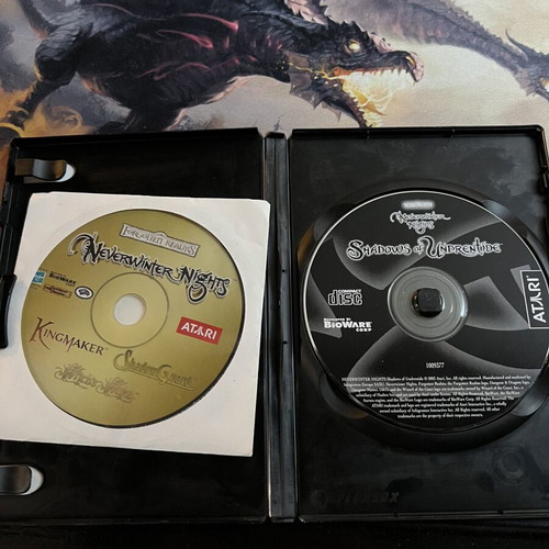 Neverwinter Nights PC game pack used, Shadows of Undrentide, Hordes of the Underdark, NWN 2