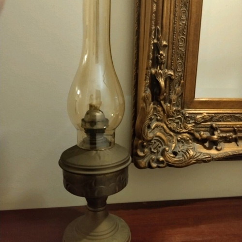 Handmade Athithinos brass lamp like new with wick