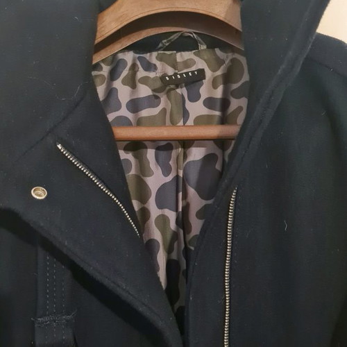 Sisley coat dark blue size 42 used, Italian