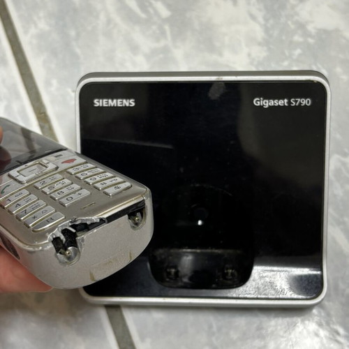 Corded Home Phone set used, black