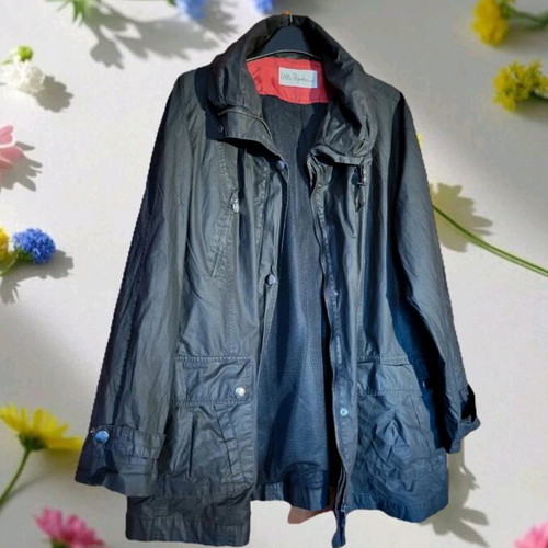 Ulla Popken Waterproof Jacket black like new, size L