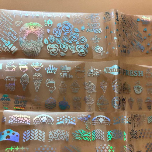Aurora Glass holographic nail stickers pack of 5 new