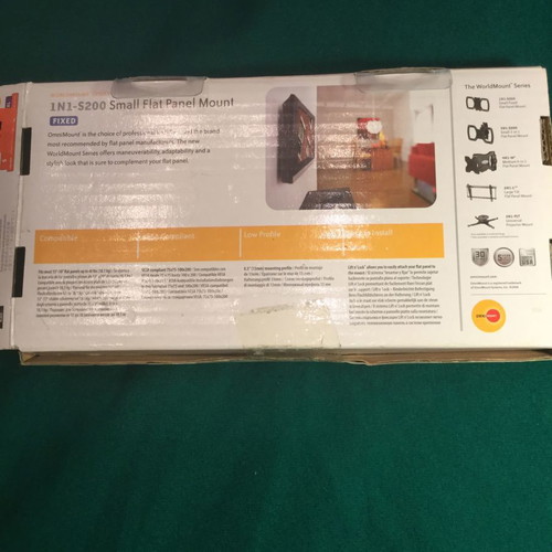 OmniMount 1N1-S200 fixed wall mount for TV or monitor new