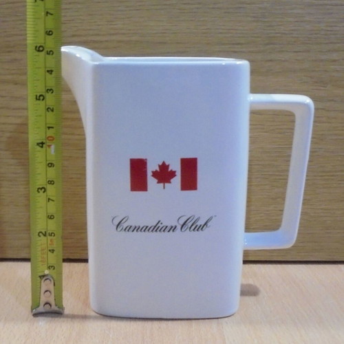 Canadian Club Whisky old promotional ceramic jug used